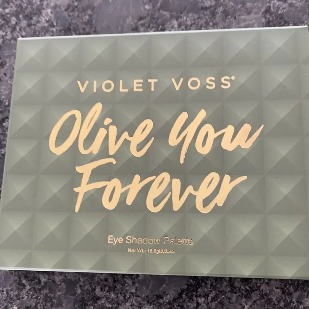 Violet Voss Olive You Forever eye shadow palette 12 shades shimmer+matte